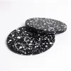 Black Terrazzo Slice Coaster