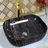 Bush Hummed Nero Marquina Black Marble Wash Basin