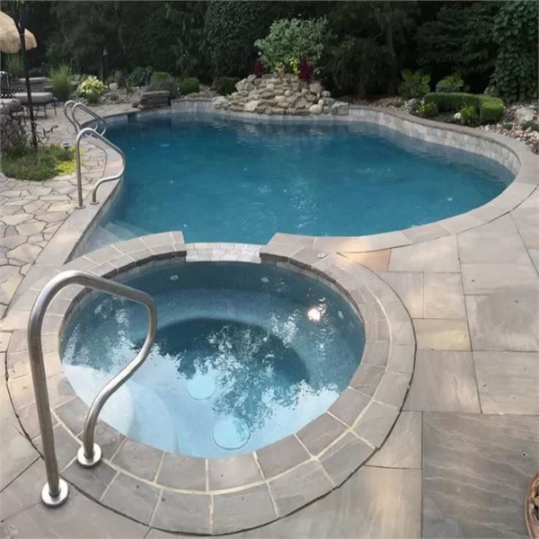 G654 Dark Grey Granite Swimming Pool Coping Stone With Anti-Slip