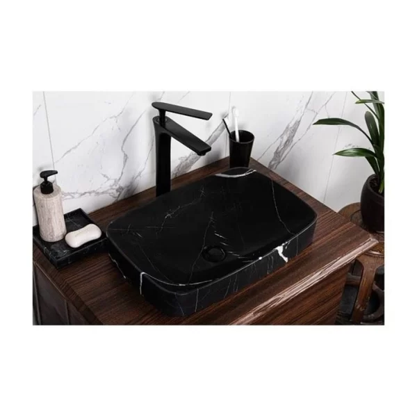 Nero Marquina Marble Wash Basin