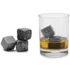 9pcs Black Granite Whiskey Stones Chilling Rocks Reusable Cooling Ice Cubes With Black Velvet Carrying Pouch