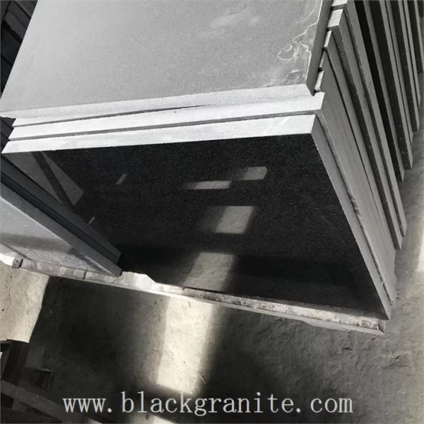 Absolute Black Granite Flamed Tile 18x18 24x24