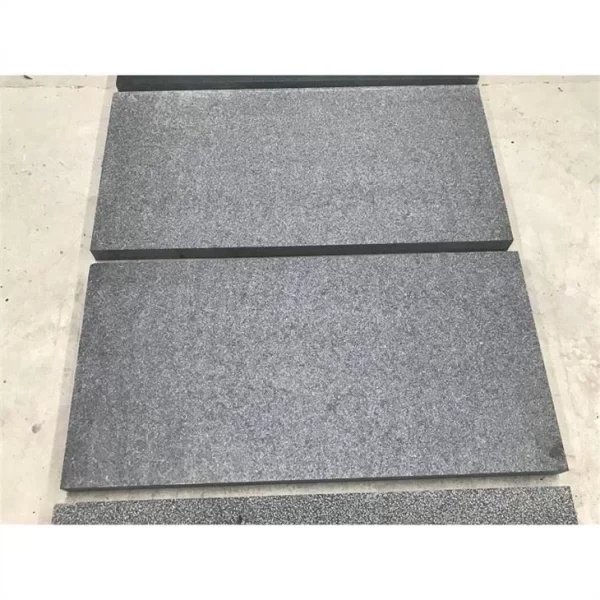 Absolute Black Granite Flamed Tiles