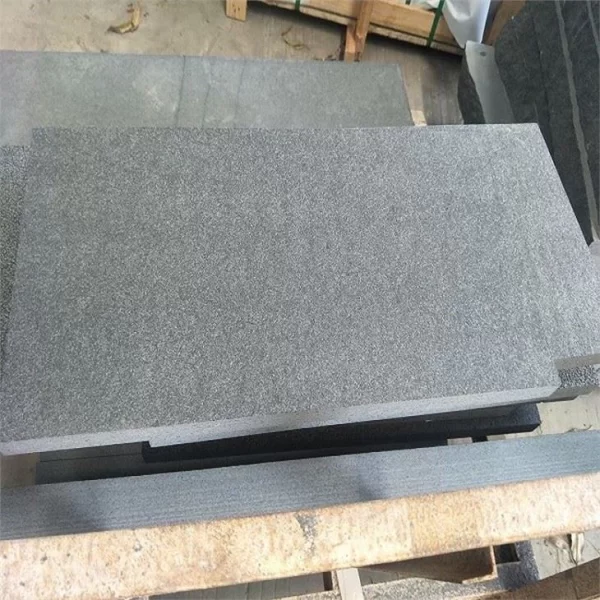 Absolute Black Granite Flamed Tiles