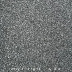 Absolute Black Granite Honed and Flamed Finish