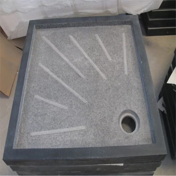 Absolute Black Honed Granite Bath Shower Trays