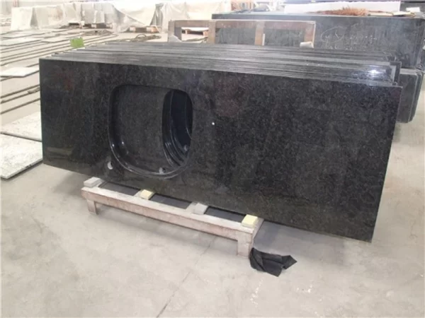 Angola Black Granite Kitchen Countertop slab