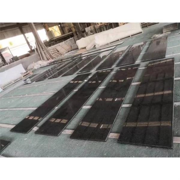 Angola Black Granite Slabs For Counterrtop