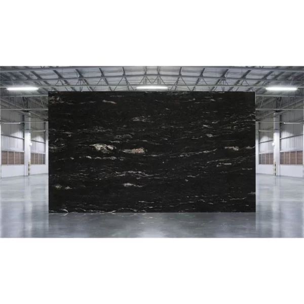 Black Countertop With White Veins