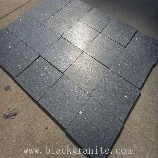 Black Diamond Granite Flamed and Polish Paving