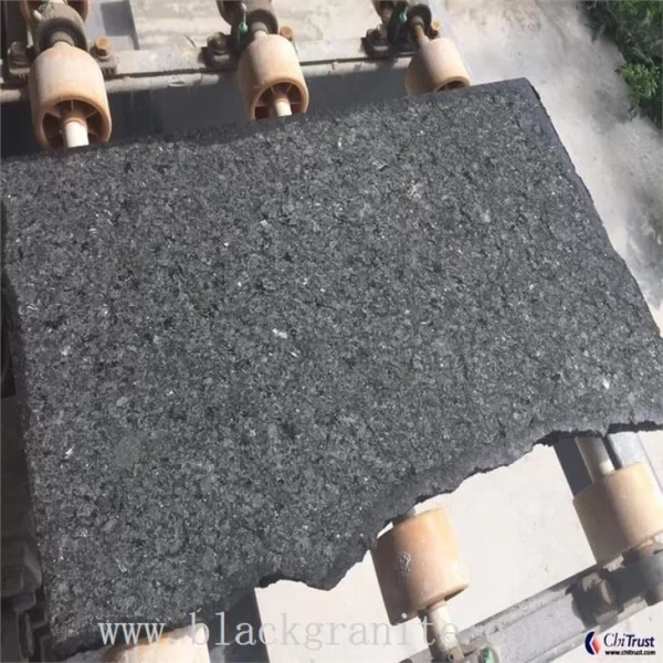 Black Diamond Granite Flamed and Polish Paving