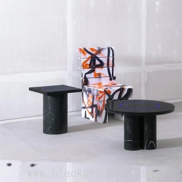 Black Granite Coffee Side Table and Countertop