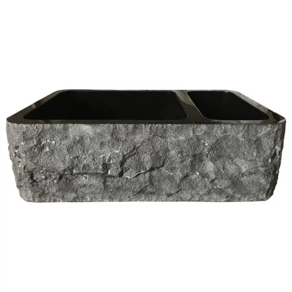 Black Granite Double Bowl Kitchen Sinks