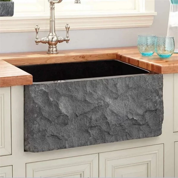 Black Granite Double Bowl Kitchen Sinks