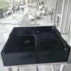 Black Granite Double Bowl Sink for Kitchen and Laundry