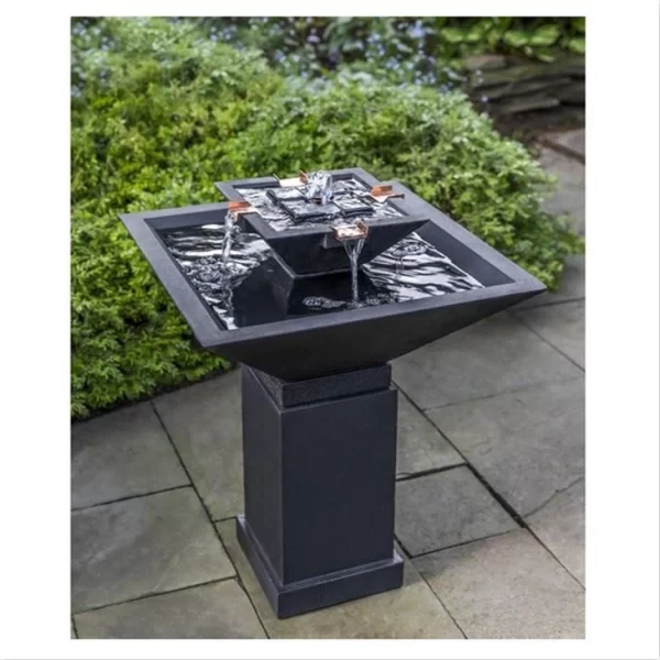 Black Granite Fountain For Garden Decoration