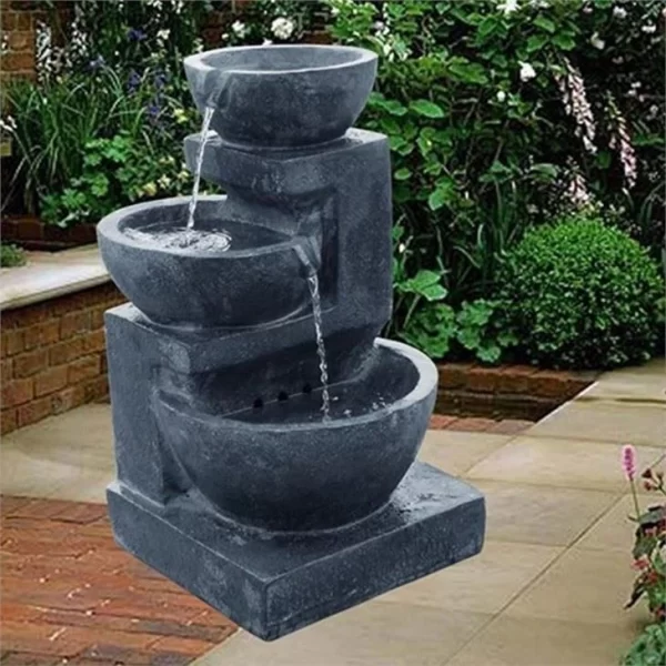 Black Granite Fountain For Garden Decoration