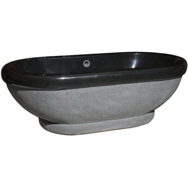 Black Granite Freestanding Bathroom Bathtub