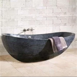 Black Granite Freestanding Bathroom Bathtub