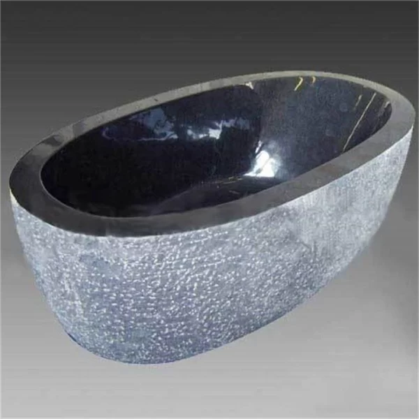 Black Granite Freestanding Bathroom Bathtub