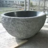 Black Granite Freestanding Soaking Bathtub