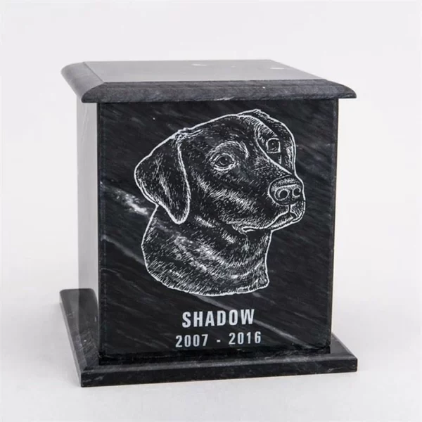 Black Granite Funeral Urns For Pet Ashes