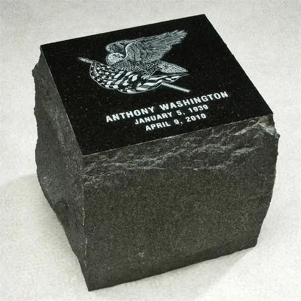 Black Granite Funeral Urns For Pet Ashes