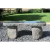 Black Granite Garden Bench