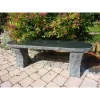 Black Granite Garden Bench