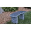 Black Granite Garden Bench