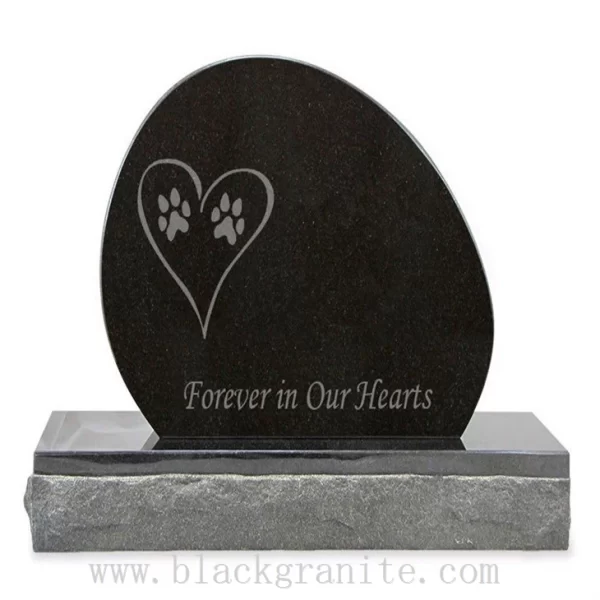 Black Granite Grave and Memorial Stone for Monument