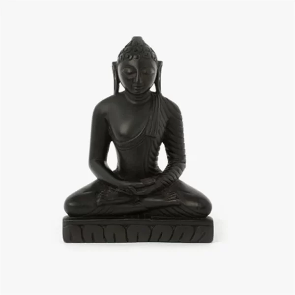 Black Granite Lord Buddha Statue