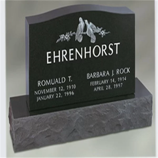 Black Granite Memorial Headstone