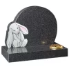 Black Granite Pet Memorial Headstone