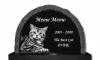 Black Granite Pet Memorial Headstone