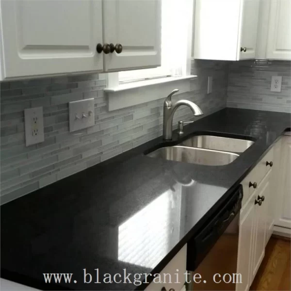 Black Granite Slabs with Tiles for Kitchen