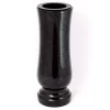 Black Granite Stone Memorial Vase With Flower Carving For Cemetery Graves