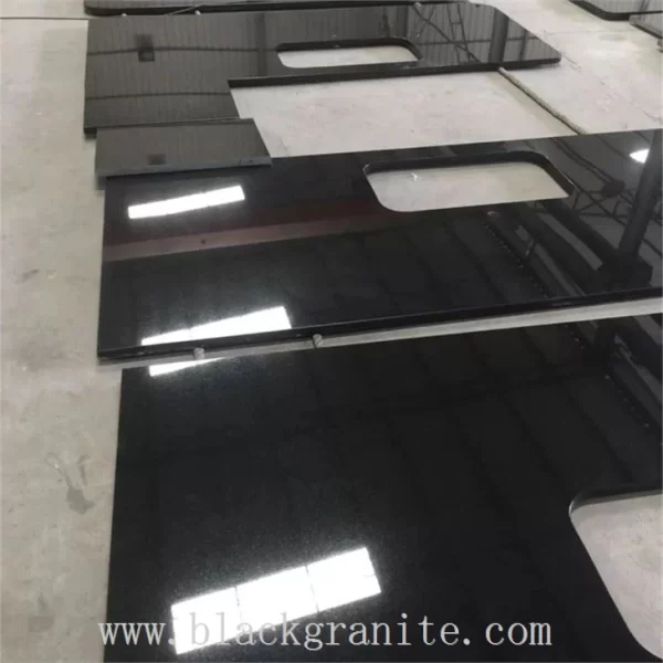 Black Granite Vanity Top with Sink for Bathroom