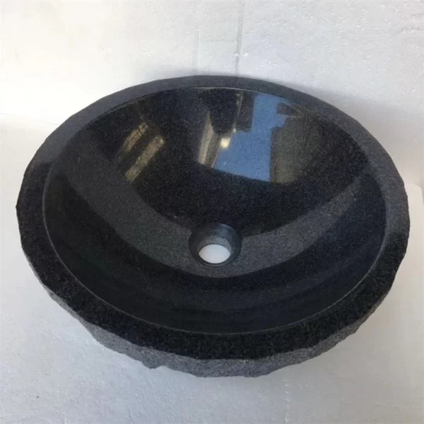 Black Granite Vessel Wash Basins And Sinks Sanitary