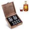 Black Granite Whisky Ice Stone Set