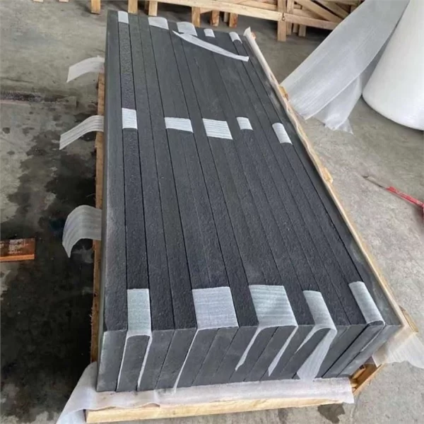 Black Granite Window Sill With Water Grooves Cut