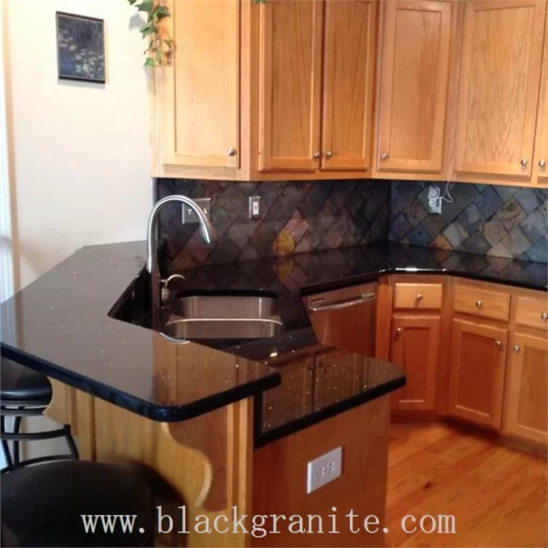 Black Granite Worktop and Island Top for Kitchen