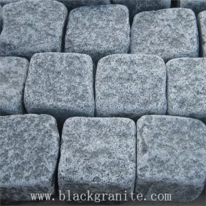 Black Granite and Limestone Cobbles and Setts 100x100x50