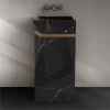 Black Marble Pedestal Sink