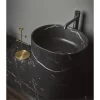 Black Marble Pedestal Sink