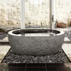 Black Stone Bath Tub