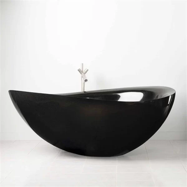 Black Stone Bath Tub