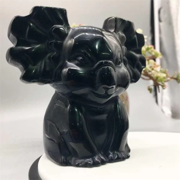 Black Stone Carving Animal Sculpture