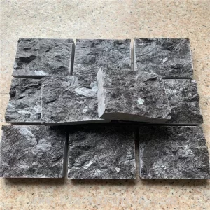 Black and Dark Grey Granite Cobble Setts