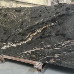 Brazilian Black Cosmic Granite Slabs